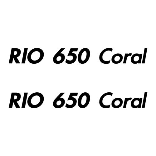 2 Stickers RIO 650 Coral ref 19