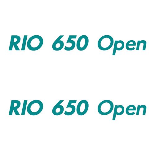 2 Stickers RIO 650 Open ref 21