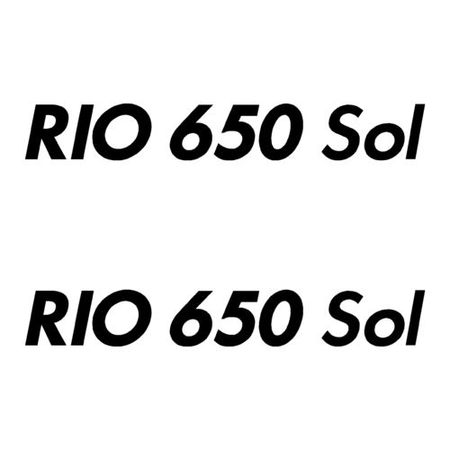 2 Stickers RIO 650 Sol ref 22