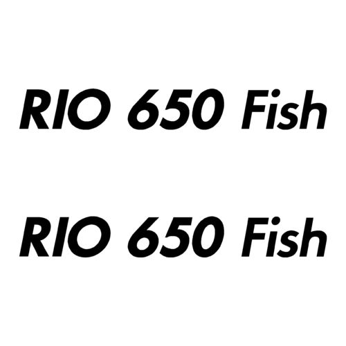 2 Stickers RIO 650 Fish ref 23