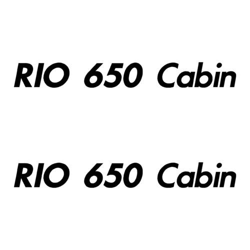 2 Stickers RIO 650 Cabin ref 24