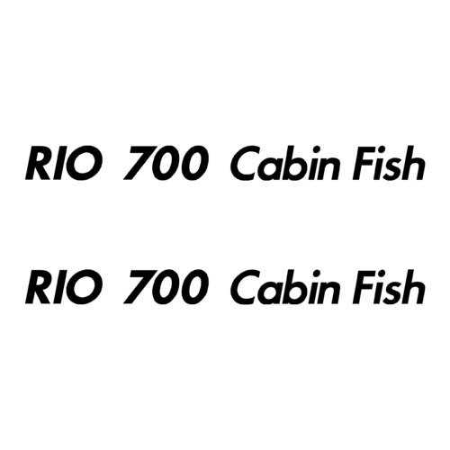 2 Stickers RIO 700 Cabin Fish ref 33