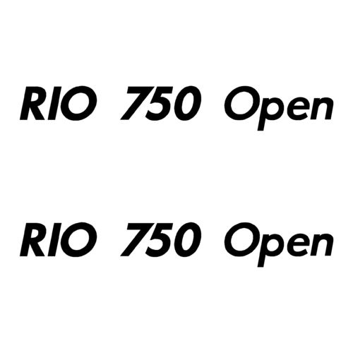 2 Stickers RIO 750 Open ref 35