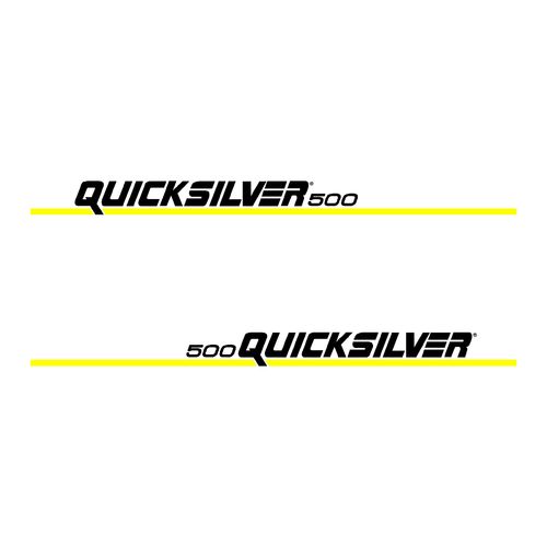 2 stickers QUICKSILVER 500 ref 40