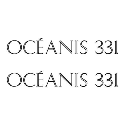 2 Stickers OCEANIS 331 ref 75