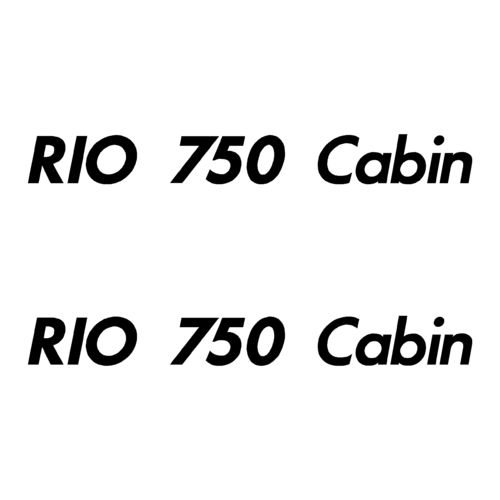 2 Stickers RIO 750 Cabin ref 36