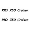 2 Stickers RIO 750 Cruiser ref 38