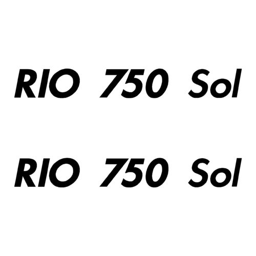 2 Stickers RIO 750 Sol ref 39