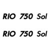 2 Stickers RIO 750 Sol ref 39