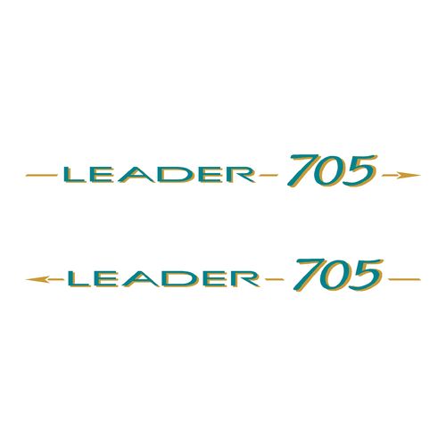 2 stickers LEADER 705 ref 72 JEANNEAU