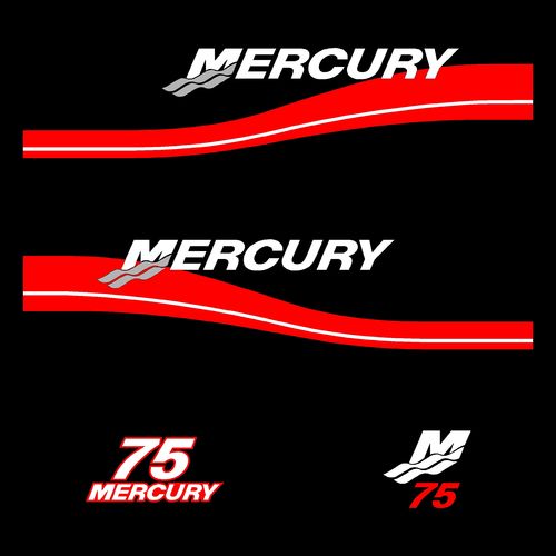 stickers MERCURY 2 temps 75 cv serie 2