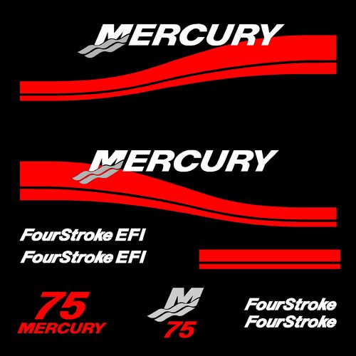 stickers MERCURY 75 cv serie 2 Four Stroke EFi