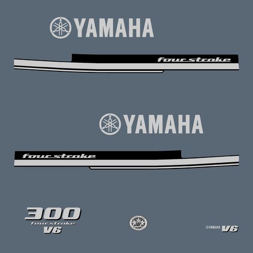 1 kit stickers YAMAHA F 300cv V6 serie 1