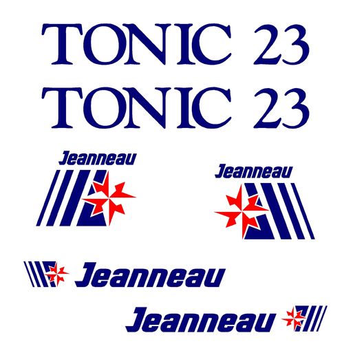 kit Stickers JEANNEAU TONIC 23 ref 77
