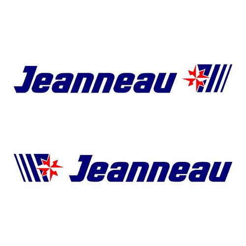 2 stickers JEANNEAU ref 80
