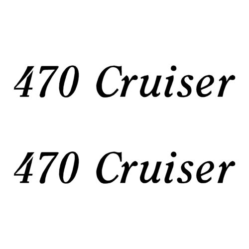 2 Stickers QUICKSILVER 470 Cruiser ref 45
