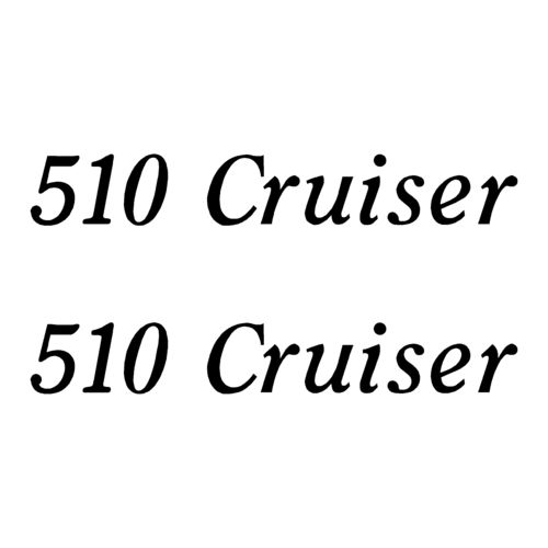 2 Stickers QUICKSILVER 510 Cruiser ref 46
