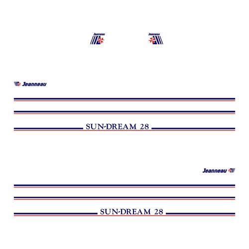 kit Stickers JEANNEAU SUN-DREAM 28 ref 91