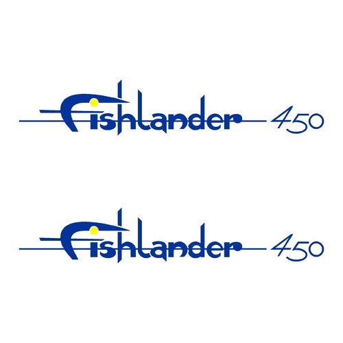 2 Stickers KELT FISHLANDER 450 ref 17