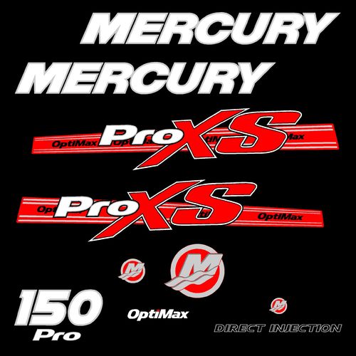kit stickers MERCURY 150 cv Pro XS  serie 8