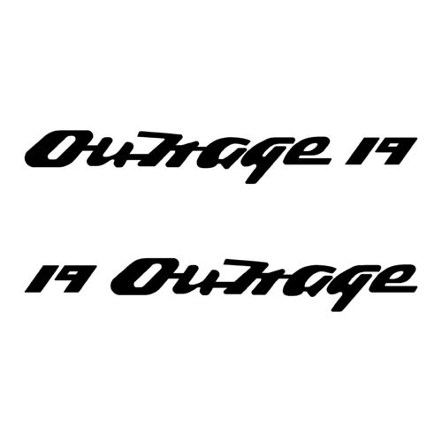 2 Stickers BOSTON WHALER OUTRAGE 19 ref 9