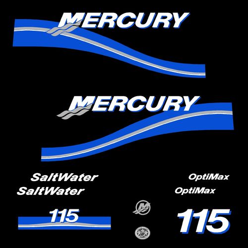 kit stickers MERCURY 115 cv saltwater optimax serie 2