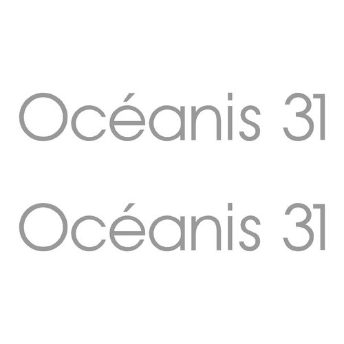 2 Stickers OCEANIS 31 ref 82